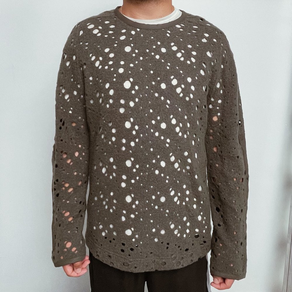 Y-3 Holes All Over Sweatshirt | Mens | Small